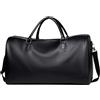OuLi Store® Borsa da Viaggio Impermeabile in Finta Pelle Borsa da Viaggio per Uomo/Donna Borsone da Viaggio per il Weekend (Nero)