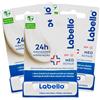 Labello Med Repair Burrocacao Labbra Idratante e Fondente sulle labbra Balsamo Labbra Riparatore con Protezione Solare SPF 15 Vitamina E e Oli Naturali - 3 Stick