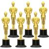HAOBIN 6 PCS Statue Trofeo d'oro Piccole Coppe di Plastica da Trofeo Oro Statuette di Trofei Coppe E Trofei Calcio Mini Trofei da Premio per Giochi, Sport, Competizioni Scolastiche (6pcs)