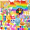 Chennyfun Fidget Toy Set, 80Pezzi Fidget Toys Pack, Mini Squeeze Toys Cubo Magico,Unicorno Giochi Sensoriali Anti Ansia e Stress è Adatta per Adulti e Bambini, può Essere Usata Come Regali per Feste