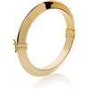 Unoaerre Bracciale Unoaerre 2145 rigido a tubo triangolare dorato giallo