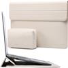 HYZUO 13,3-14 Pollici Custodie Laptop Borsa con Funzione Stand per MacBook Pro 14 M5/M4/M3/M2/M1 2026-2021, MacBook Pro/Air 13,3, 13,5 13,8 Surface Laptop, HP Spectre X360 13/14, Beige