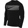 Nike Top M Nk DF UV Miler Top LS Flash, Black/Reflective Silv, FB8552-010, S