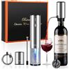 Bsteciar Cavatappi Professionale Elettrico per Vino, Apribottiglie Elettrici 4 in 1 Set con Apribottiglie Ricaricabile, Versatore Automatico per Vino, Taglierina per Lamine, Tappi Sottovuoto