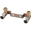 OMOTOOL Staffa di posizionamento per rubinetto doccia a scomparsa, connettore 15 mm x 1/2 '' per miscelatore termostatico per vasca da bagno a vista, piastra di fissaggio a parete