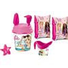 bigiemme Braccioli e Secchiello con accessori mare per bambini giochi spiaggia piscina divertimento bimbi personaggio a scelta set n 23 (Barbie)