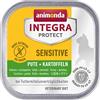 animonda Integra Protect Sensitive Gatto, cibo dietetico per gatti, alimento umido in caso di allergie alimentari, tacchino + patata, 16 x 100 g