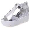 Inception Pro Infinite Scarpe - Sandali per Donna - Colore Argento - Zeppa - Taglia 40 EU - Idea regalo Compleanno - Natale - Festa