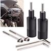 Biqing 1 Paio Staffe di Montaggio Faro per Moto,Universal M6/M8 Moto Parafango Faro Fendinebbia Staffa Faretti LED Moto Staffa Utilizzare per Parafango Anteriore per Radiatore(Nero)