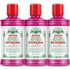 Euthymol Mouthwash Mild Mint 500ml x 3, Alcohol-Free, Distinctive Strong Taste Flavour, Reduce Plaque Gingival Clean Healty Teeth Gums, Freshens Breath Refreshing Daily Oral Dental Care