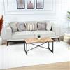 Livabliss Kalix Tappeto Salotto Moderno Astratto Tappeto Soggiorno, Camera da Letto, Pranzo Moderni Tappeti Effetto Marmo, Morbido e Pelo Corto, Ampio 160x213 cm, Crema