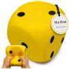 alldoro 63106 Cubo di schiuma giallo, 15 x 15 cm, 149 g, extra morbido per bambini, in casa e all'aperto