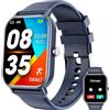 Haulvean Smartwatch con Chiamate Bluetooth,1.85''Smartwacth Uomo Donna,Fitnesswatch con 100+ Modalità Sportive,IP67 Impermeabile,SpO2,Monitor del Sonno,Contapassi Cardiofrequenzimetro per Android iOS