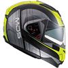 MDS Casco Moto Md200 E2205 Multi, Goreme Black/Grey/Yellow, XS