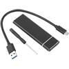 Golook - Case SSD NVME M.2 Type-C in Metallo - USB 3.1 Gen 2 Type C 10Gbps - Plug & Play - Windows Mac Android iOS Linux