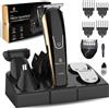 Wellshave 5 in 1 Tagliabarba Uomo PRO/Trimmer per Uomo/Capelli e Barba/Lunghezza Regolabile 1-12mm / Set Trimmer Tutto in Uno / Bodygroom Uomini