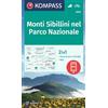 Kompass Carta escursionistica n. 2474 Monti Sibillini nel Parco Nazionale 1:50.000. Con App: markierte Wanderwege, Hütten, Radrouten