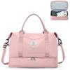 SEAFEW Borsone da Viaggio Donna, 40x20x25 Ryanair Bagaglio a Mano Borsa da Viaggio con Scomparto per le Scarpe, Borsa Sportiva Borsone da Palestra Grande, Borsa da Weekend,Borsa per Ospedale,F3-Rosa