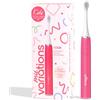 My Variations Kids - Spazzolino da denti elettrico sonico per bambini, ricaricabile, consigliato dai dentisti, 2 modalità, 27 adesivi, 1 mese di autonomia, timer da 3 anni (rosa, 3-12 anni)