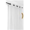 LINDER Tenda certificata non fuoco, M1-145 x 240 cm, colore: bianco