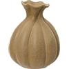 Decoris Vaso in gres marrone chiaro, diametro 14,3 cm, altezza 18,3 cm, taglia unica