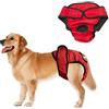 Lidylinashop Pannolini Cane Maschio Pannolini Per Cani Maschi Pannolini per cani maschi Pantaloni stagionali per cani di grandi dimensioni Pannolini per cani red,XL
