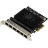 KALEA-INFORMATIQUE Scheda controller di rete PCIe 6 porte 2,5 LAN Gigabit ETHERNET 10 100 1000 2500 1G 2,5G RJ45 con chipset Realtek RTL8125