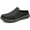 CELANDA Zoccoli e Sabot Donna Uomo Ciabatte Leggero Traspiranti Pantofole da Casa Comode Antiscivolo Scarpe da Giardino Spiaggia all'aperto, Tutto Nero,44 EU