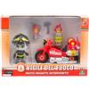 Giochi Preziosi Vigili Del Fuoco-Moto Dei Vigili Del Fuoco A Ruota Libera Con Livrea Originale E Pompiere Da 7 Cm Articolato.Include Accessori Da Equipaggiamento. Per Bambini A Partire Dai 4 Anni