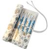 ZAMXHUG Porta Pennelli da Pittura - 1 PCS 20 Scomparti Arrotolare Tela Borsa per Pennelli per Artisti e Amanti per Tempere Acriliche, Acquerelli, Penne, Pittura pennelli Trucco, 15 Pollici
