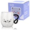 SHENDONG Dolce Gatto Tazze Dolce Tè Gatto Tazza di Caffè con Manico 250ML Tazza Latte per Compleanno Personale, San Valentino e Ufficio (Gatto Bianco)