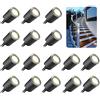 SMY Lighting Recessed LED Deck Light Kits with Black Protecting Shell φ32mm,SMY In Ground Outdoor Landscape Lighting IP67 Waterproof,12.