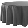 Delindo Lifestyle® Tovaglia Wien Home, antimacchia, ovale, 140 x 180 cm, colore: antracite