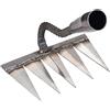 Whrcy Rastrello Sarchiatore ,scarificatore A Manoo, Rastrello Arieggiatore, Rastrello Giardino Metallo, Rastrello Da Giardino A 4/5/6/7 Denti Per Diserbo/allentamento/semina - Senza Manico