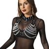 Subblime Fetish Harness Bra & Necklace with Chains