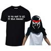 Reality Glitch Kids Do You Want to See My Ninja Disguise Flip T-Shirt Nero 9-11 Anni