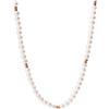 Purelei Finesse - Collana impermeabile in acciaio inossidabile - Collana con perle di conchiglia - Gioielli di moda per un look personalizzato - Collana di perle per donna (Oro rosa)