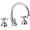 PAINI LIBERTY CR214 Batteria lavabo 3 fori con bocca orientabile, scarico automa