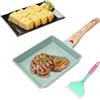LOMUG Tamagoyaki padella a induzione, padella giapponese antiaderente per omette, padella con manico rimovibile, padella antiaderente, padella per omelette, padella per frittate, padella per frittate,