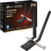 TP-Link Archer TXE72E Scheda di Rete WiFi 6E AXE5400 PCIe, Scheda WiFi PC Fisso, Bluetooth 5.3, Tri-Band, Supporta Windows 10/11, WPA3, Ampia Copertura del Segnale, Low-Profile Bracket