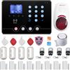 Wolf Guard W4Q-W03 WiFi 4G kit sistema di allarme antifurto casa wireless domestico, APP Tuya Smartlife, italiano (W4Q-W03-Bla)