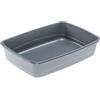 Ferplast Lettiera Gatto, Toilette per Gatti Grandi, in Plastica con Bordi Alti, Facile e Veloce da Pulire, L 54,5 x W 39,5 x H 12,5 cm, Vari Colori