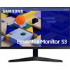 Samsung MONITOR ESSENTIAL S3 SAMSUNG 24 LED IPS FullHD 1080P 75Hz FreeSync Risposta 5ms Angolo di visione 178°