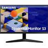 Samsung MONITOR ESSENTIAL S3 SAMSUNG 24 LCD IPS FullHD 1080p 100Hz Freesync Risposta 4ms Angolo di Visione 178°