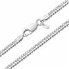 Amberta® Gioielli - Collanina - Catenina Argento Sterling 925 - Modello Rombo - Larghezza 2 mm - Lunghezza: 40 45 50 55 cm