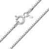Amberta Catenina Collana da Donna in Argento Sterling 925 Maglia Veneziana 0.8 mm