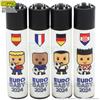 Clipper ACCENDINI CLIPPER UEFA EURO 24 MINI PLAYER MOD.1 SPECIAL EDITION - SERIE COMPLETA DA 4 PEZZI LARGE