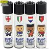 Clipper ACCENDINI CLIPPER UEFA EURO 24 MINI PLAYER MOD.2 SPECIAL EDITION - SERIE COMPLETA DA 4 PEZZI LARGE