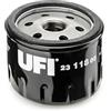 UFI Filters, Filtro Olio 23.118.00, Filtro Olio per Ricambio, Adatto a Moto, Applicabile su Diversi Modelli Acme, Agria, Aprilia, Caron, Ducati, Goldoni, Lamborghini, Piaggio, Renault e Volvo Penta