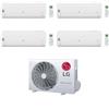 LG Climatizzatore QuadriSplit Libero Smart 9+9+12+12 con MU5R30.U42 Inverter R-32 Wi-Fi Classe A++ ,